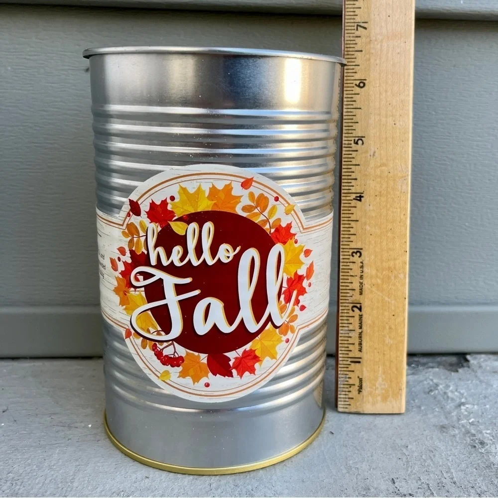 Hello Fall Tin Can by Kendall Farms